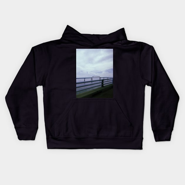 Chesapeake Bay Bridge Kids Hoodie by offdutyplaces